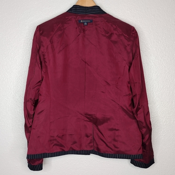 Brooks Brothers Wool Blend Pinstripe Front Button Business Office Coats Blazer - Picture 13 of 15